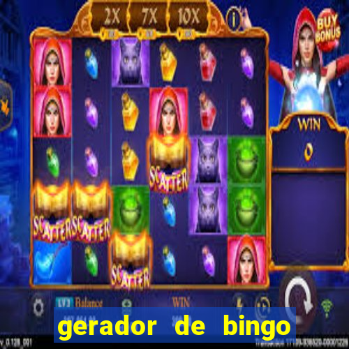 gerador de bingo de palavras